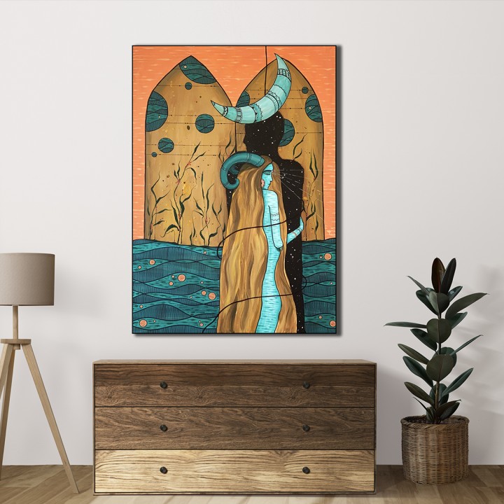 HOLDING ON, 70x100cm