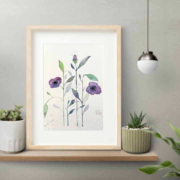 Some flowers, 32x42cm