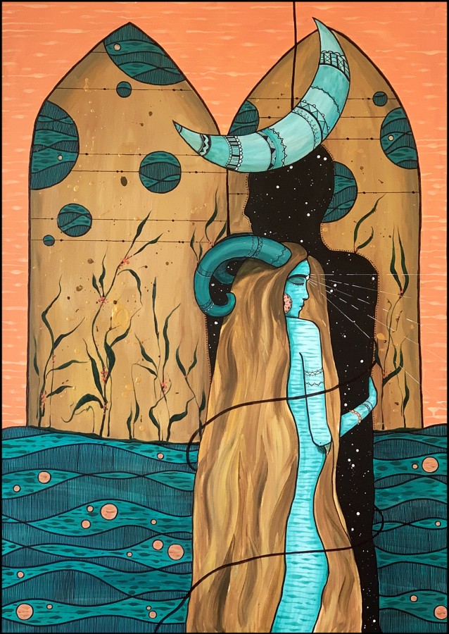 HOLDING ON, 70x100cm