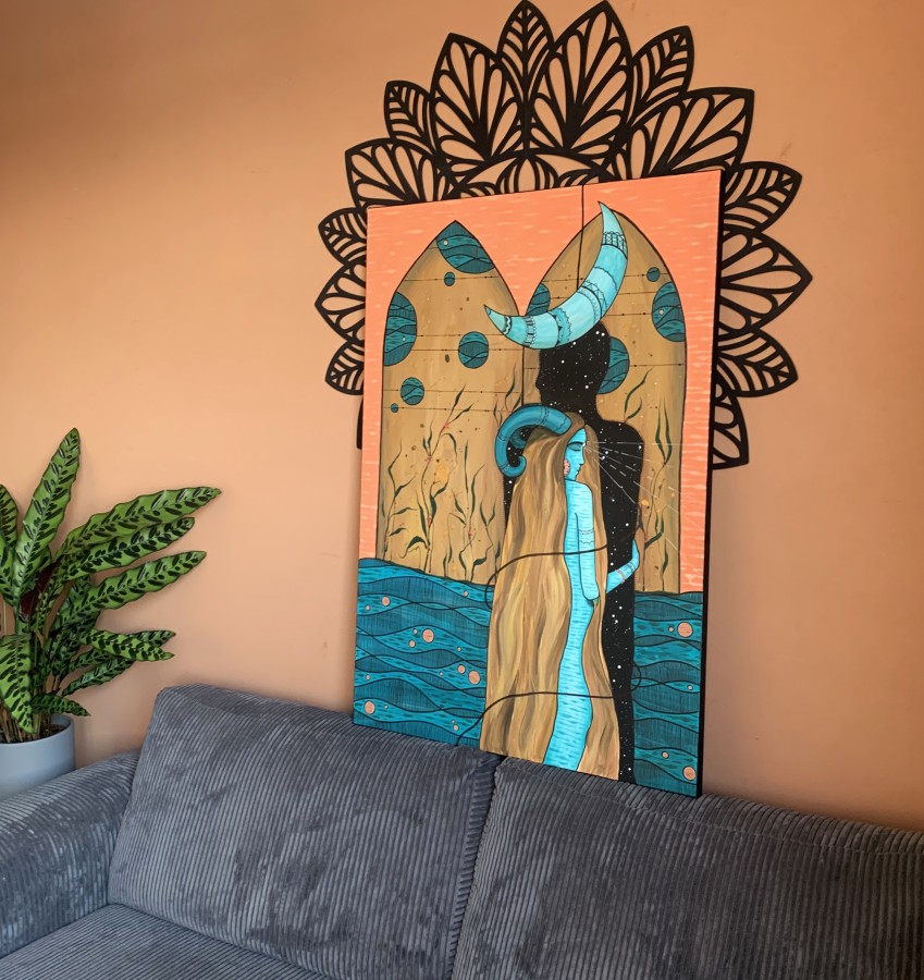 HOLDING ON, 70x100cm